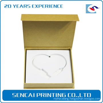 SenCai Necklace book shaped packing paper box